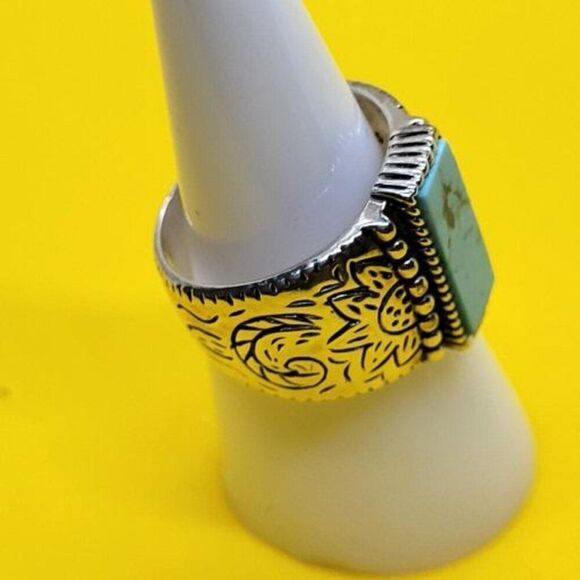 Barse, Turquoise and Sterling Silver, Size 8, Ring - Picture 4 of 5